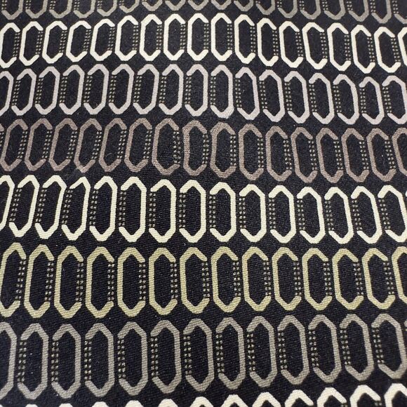 Giorgio Brutini Collezione Tie Black/Grey/Cream Handmade Silk Geometric preppy - Picture 10 of 12